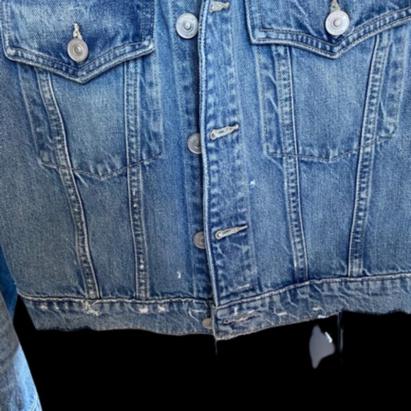 NWT Hudson Distress Cropped Trucker Jean Jacket - Picture 4 of 12